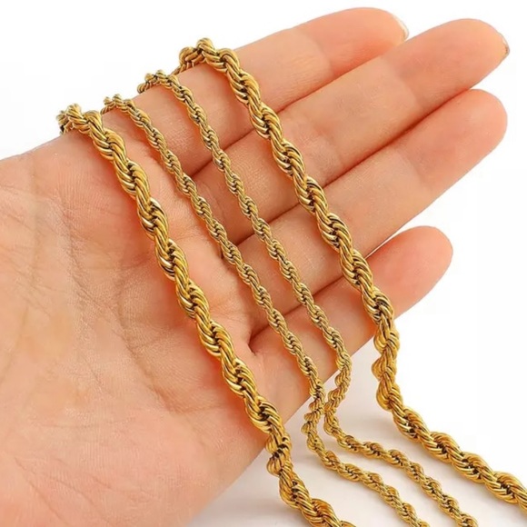 GP Rope Twisted Chain Layering Necklace - Picture 7 of 7